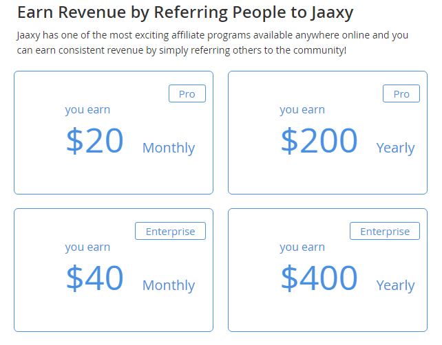 Jaaxy affiliate Program earnings
