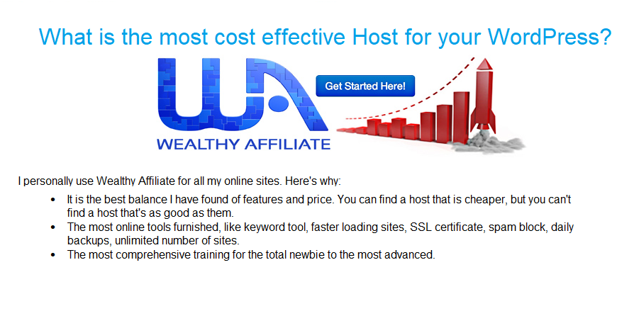 wealthy affiliate hosting